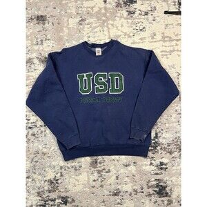 Vintage Fruit Of The Loom Sweatshirt University Of South Dakota USD Size XL USA